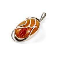 pendant with amber #8