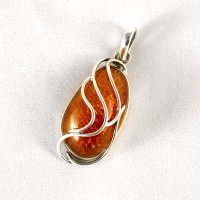 pendant with amber #8