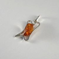 pendant with amber #15